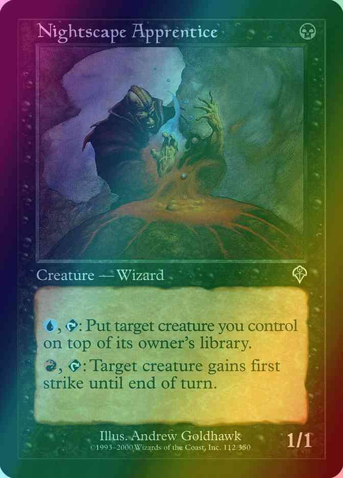 Nightscape Apprentice [112] [Invasion] [Foil]