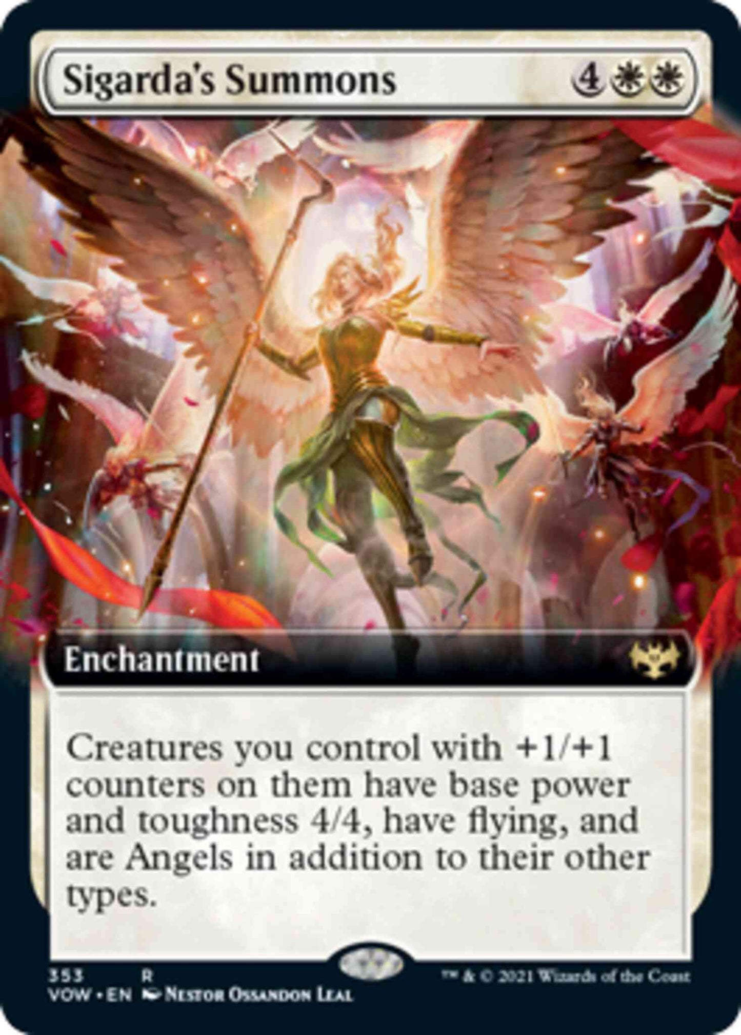 Sigarda's Summons [353] [Extended Art] [Innistrad: Crimson Vow] [Non-Foil]