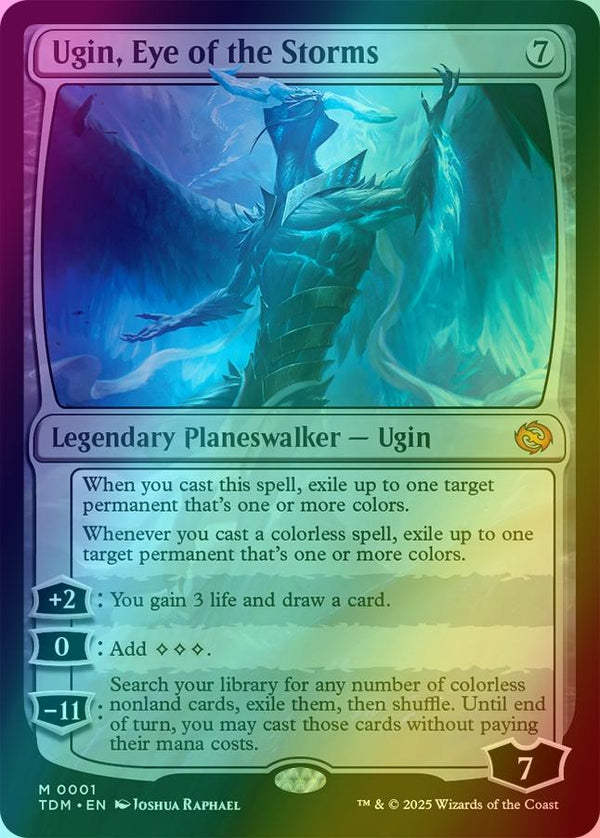 Ugin, Eye of the Storms [1] [Tarkir: Dragonstorm] [Foil]