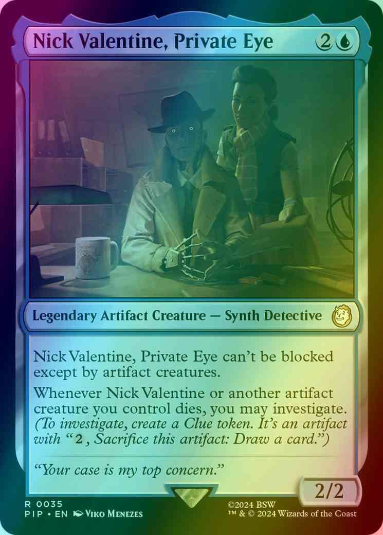 Nick Valentine, Private Eye [35] [Fallout] [Foil]
