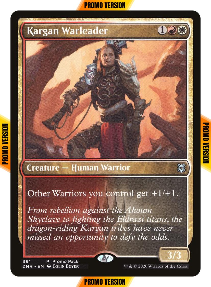 Kargan Warleader [391] [Dark Frame Promo Pack] [Zendikar Rising] [Non-Foil]