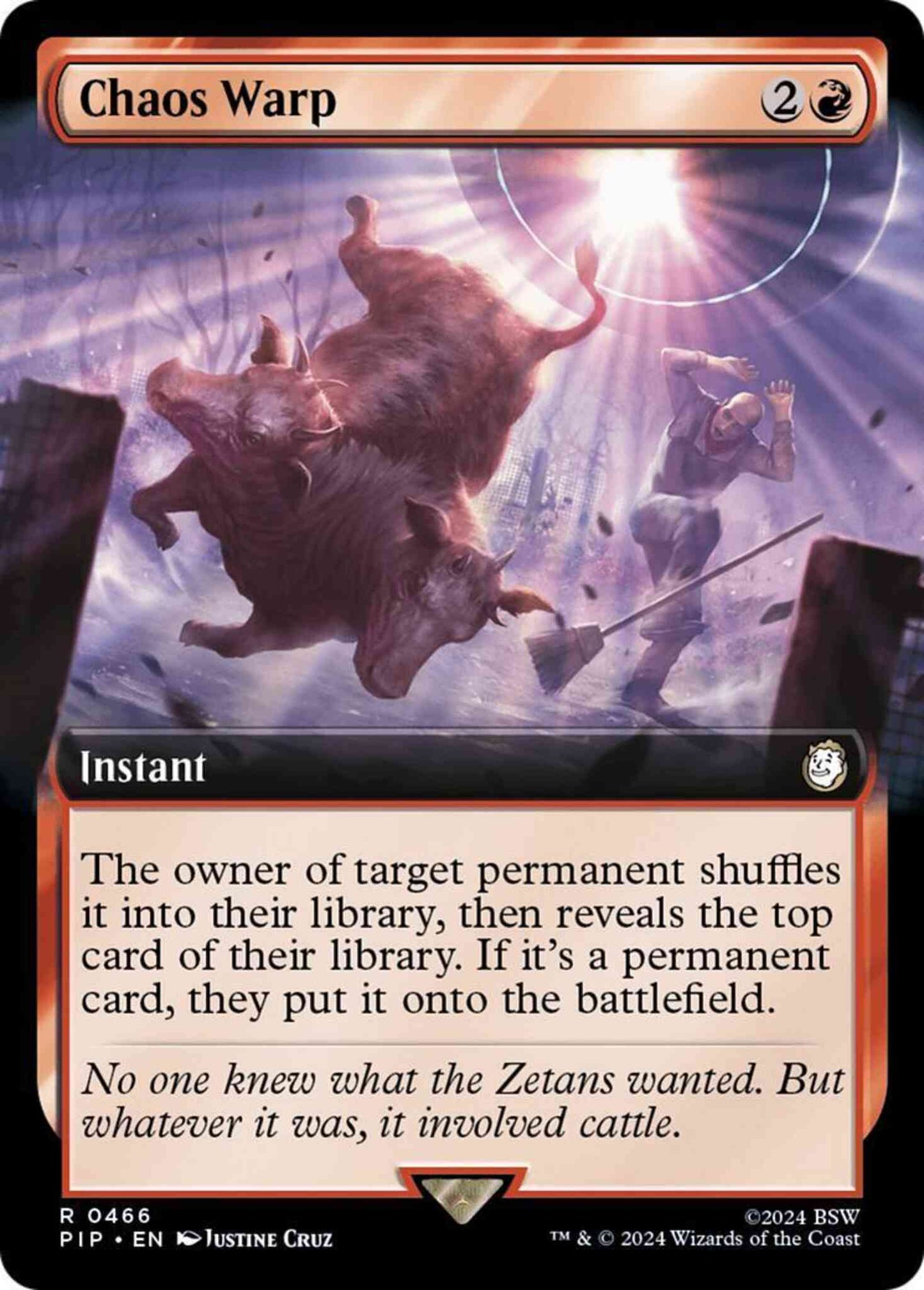 Chaos Warp [466] [Extended Art] [Fallout] [Non-Foil]