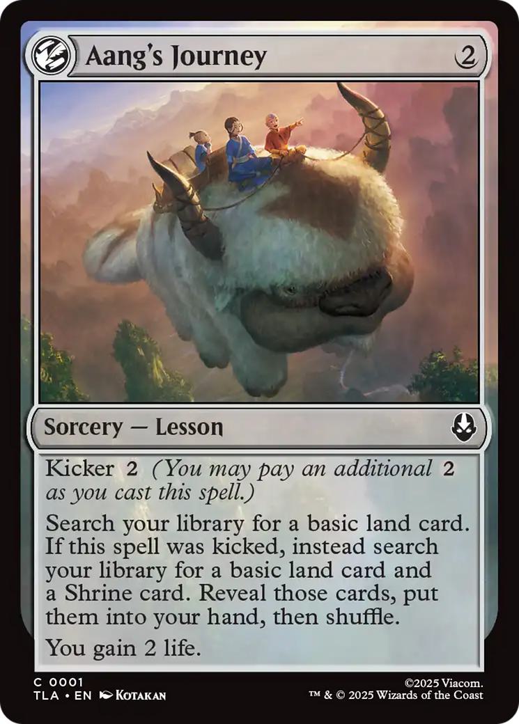 Aang's Journey [1] [Avatar: The Last Airbender] [Non-Foil]