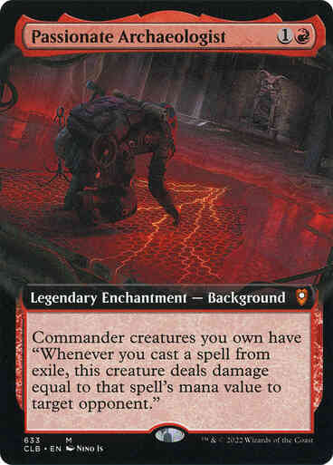 Passionate Archaeologist [633] [Extended Art] [Commander Legends: Battle for Baldur's Gate] [Non-Foil]