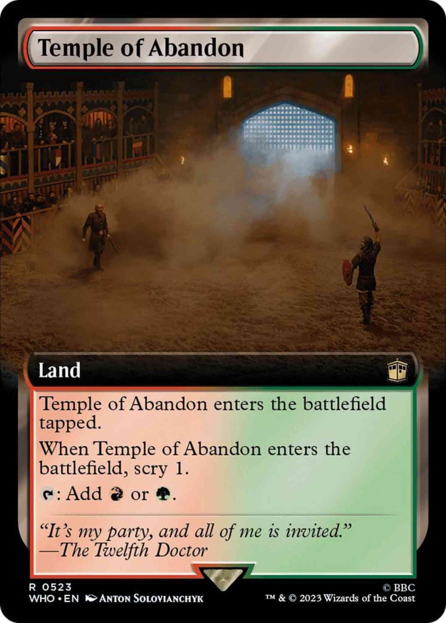 Temple of Abandon [523] [Extended Art] [Universes Beyond: Doctor Who] [Non-Foil]