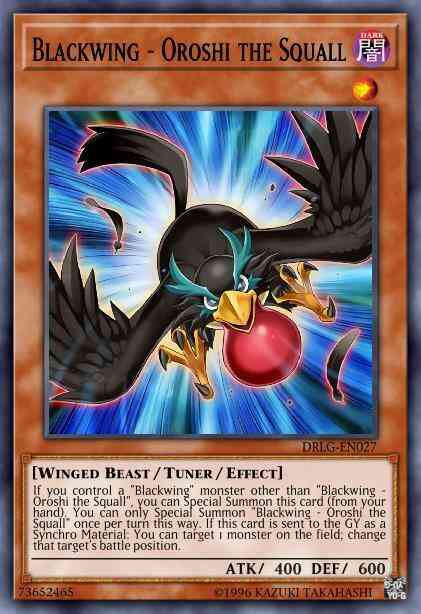 Blackwing - Oroshi the Squall - DRLG-EN027 - Super Rare - Unlimited
