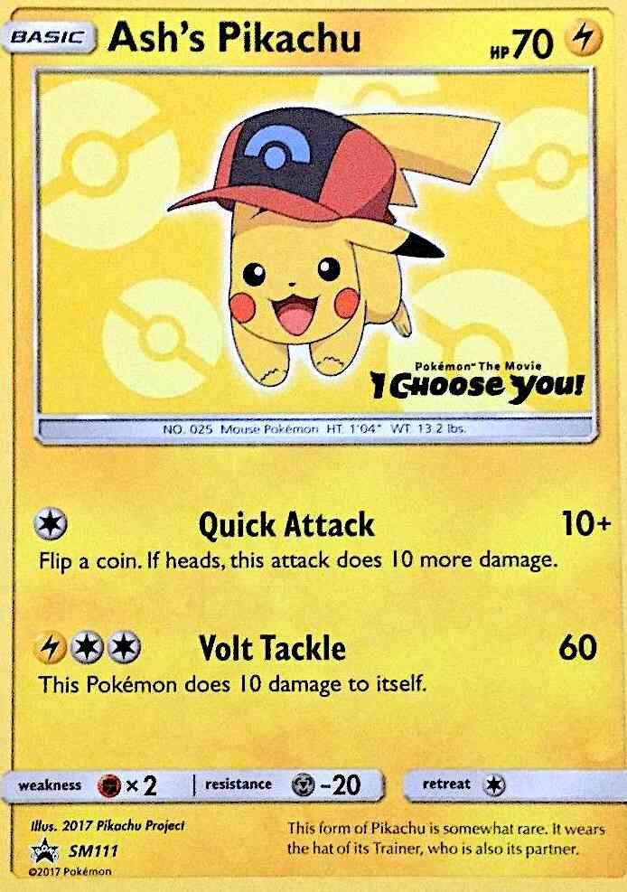 Ash's Pikachu - SM111 - Promo [smp-SM111] [Non-Holo]