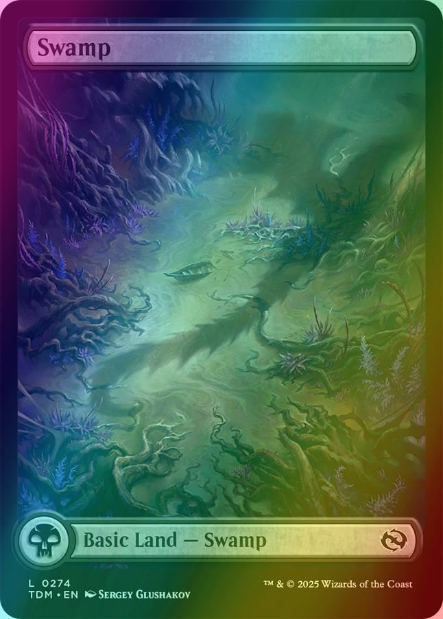 Swamp [274] [Full Art] [Dragon's Presence] [Tarkir: Dragonstorm] [Foil]