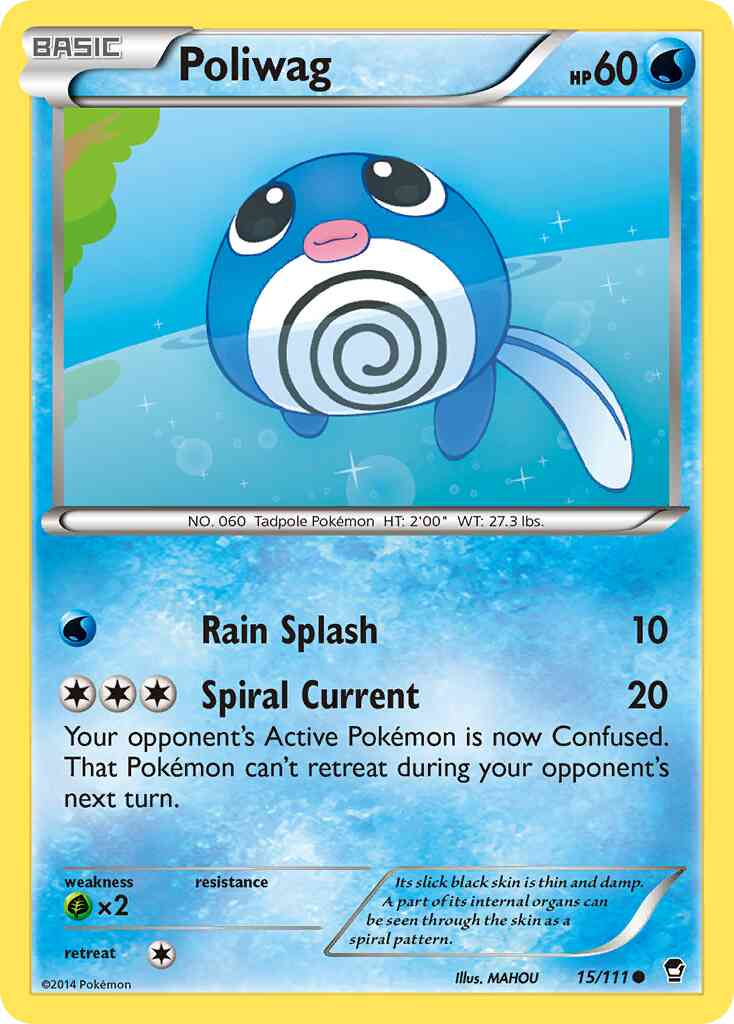 Poliwag - 15/111 - Common [xy3-15] [Reverse Holo]