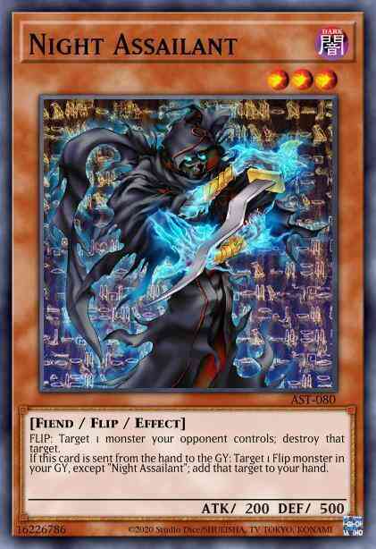 Night Assailant - BP01-EN187 - Starfoil Rare - 1st Edition