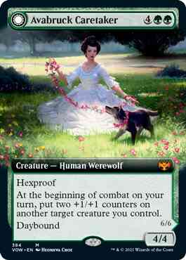 Avabruck Caretaker // Hollowhenge Huntmaster [384] [Extended Art] [Innistrad: Crimson Vow] [Non-Foil]