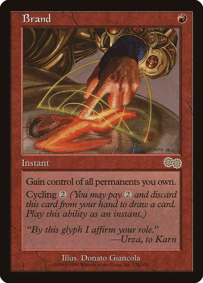 Brand [176] [Urza's Saga] [Non-Foil]