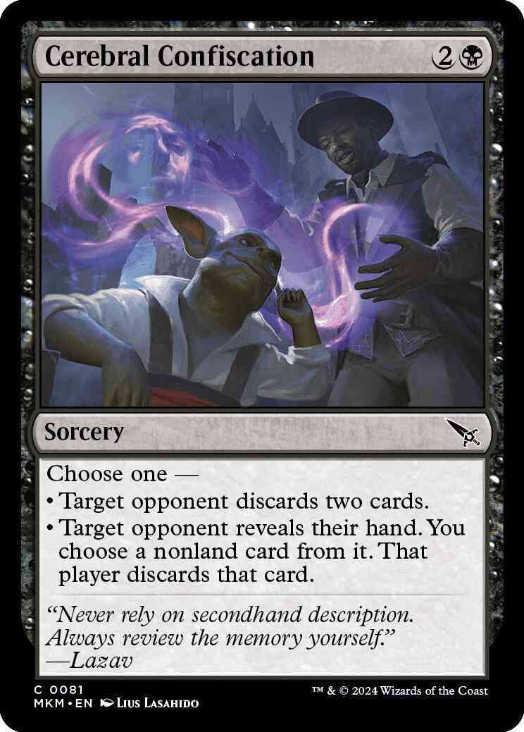 Cerebral Confiscation [81] [Murders at Karlov Manor] [Non-Foil]