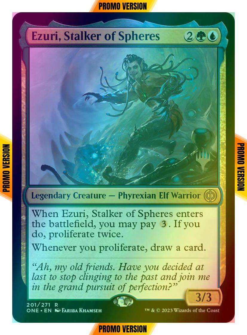 Ezuri, Stalker of Spheres [201p] [Promo Pack] [Phyrexia: All Will Be One: Promos] [Foil]