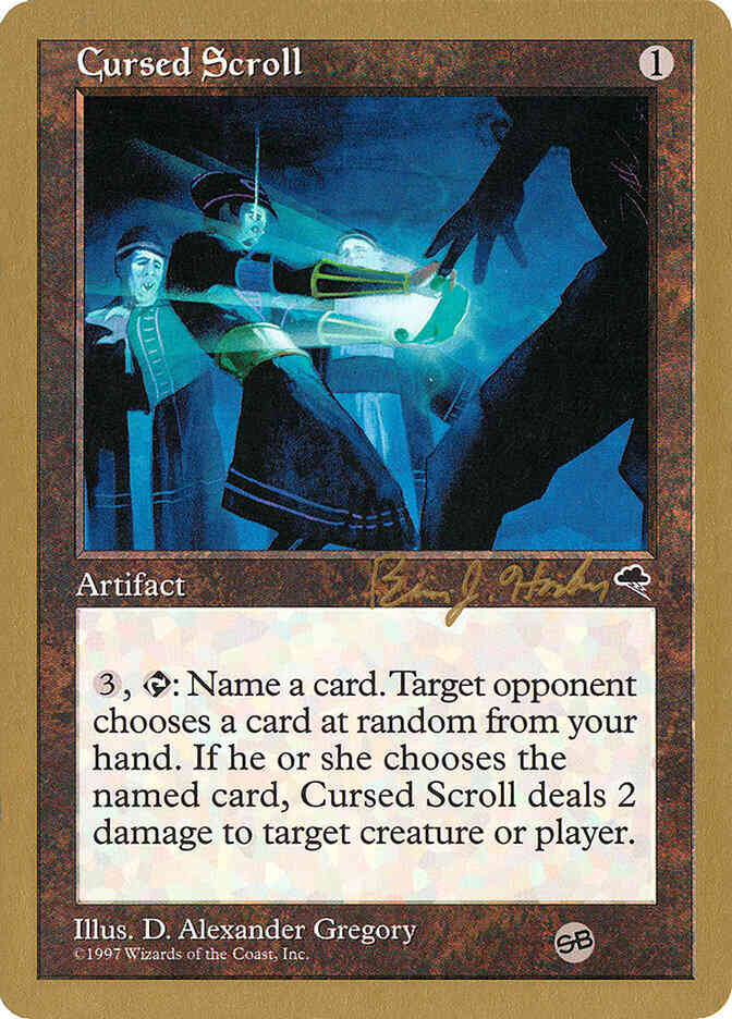 Cursed Scroll [bh281sb] [Sideboard] [World Championship Decks 1998] [Non-Foil]