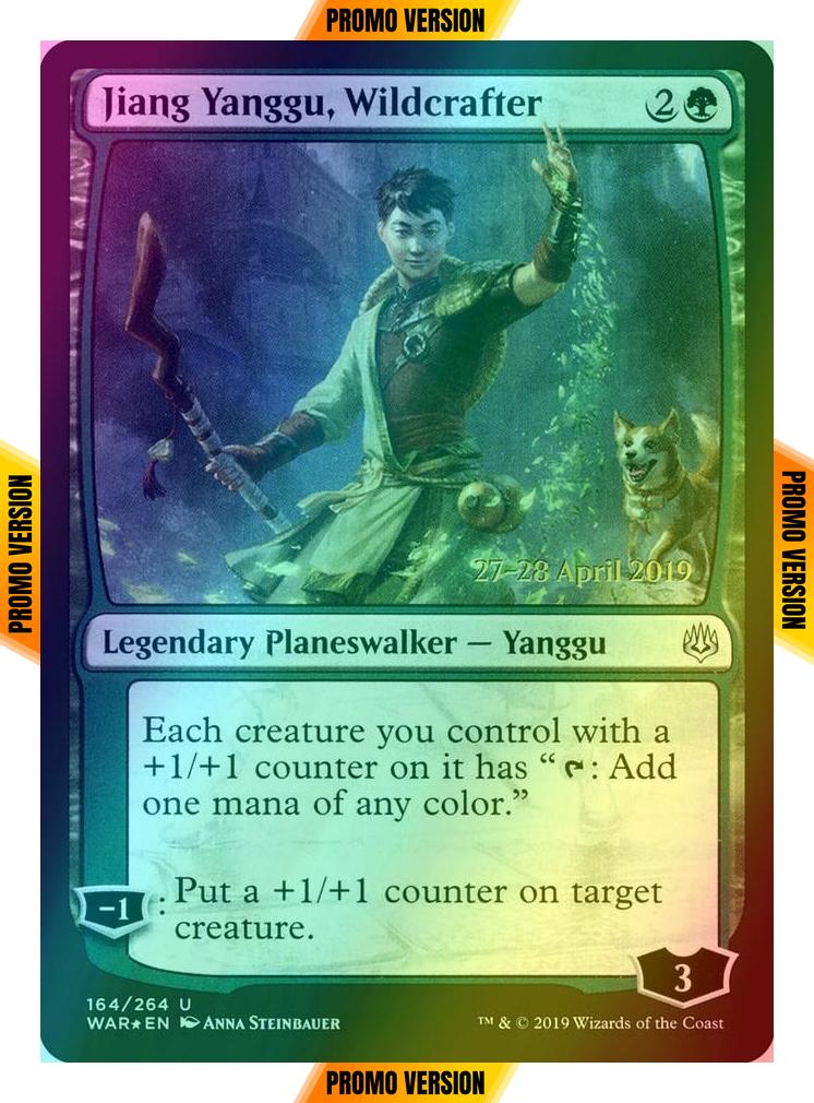 Jiang Yanggu, Wildcrafter [Prerelease] [164s] [War of the Spark Promos] [Foil]