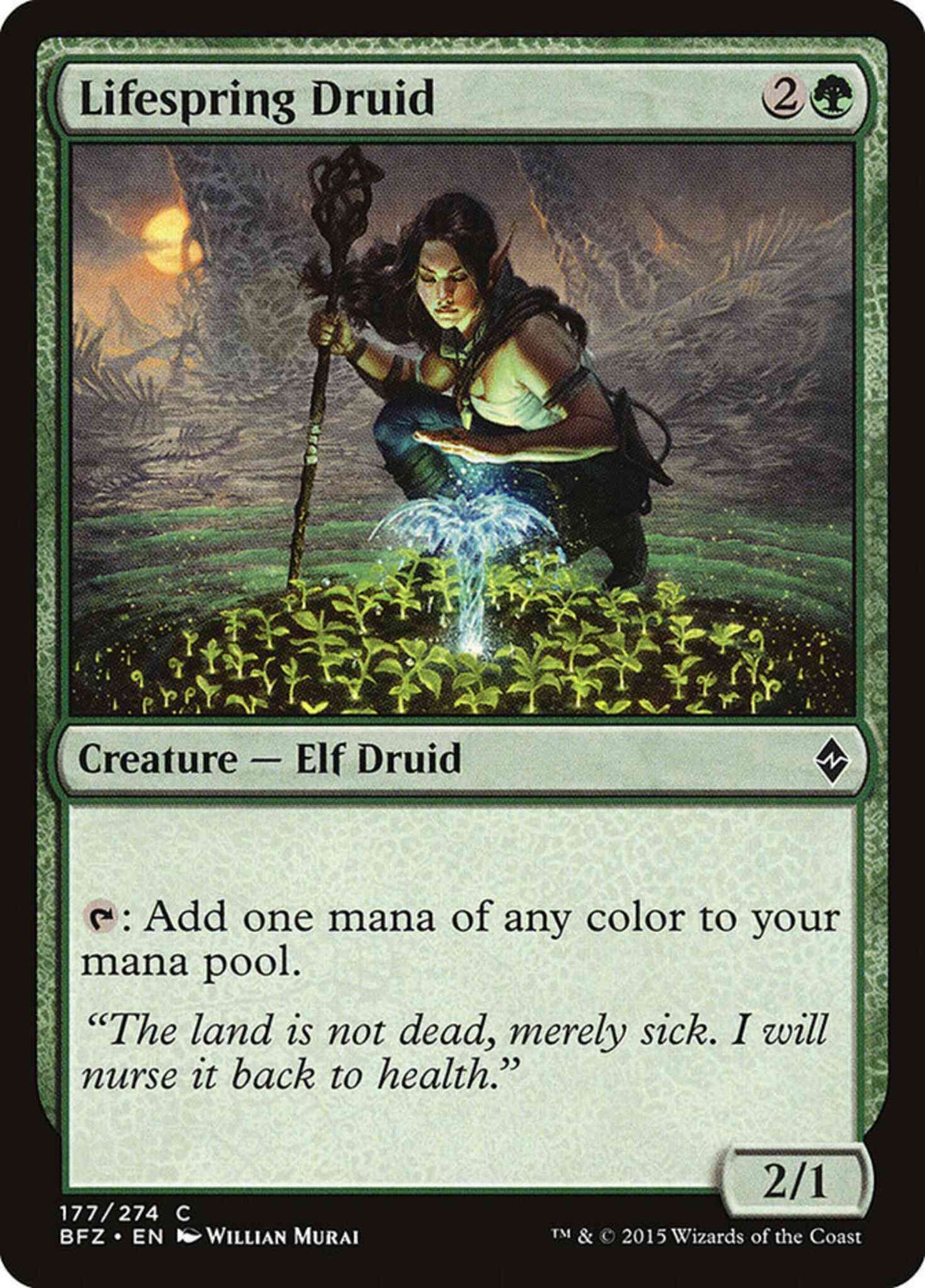 Lifespring Druid [177] [Battle for Zendikar] [Non-Foil]
