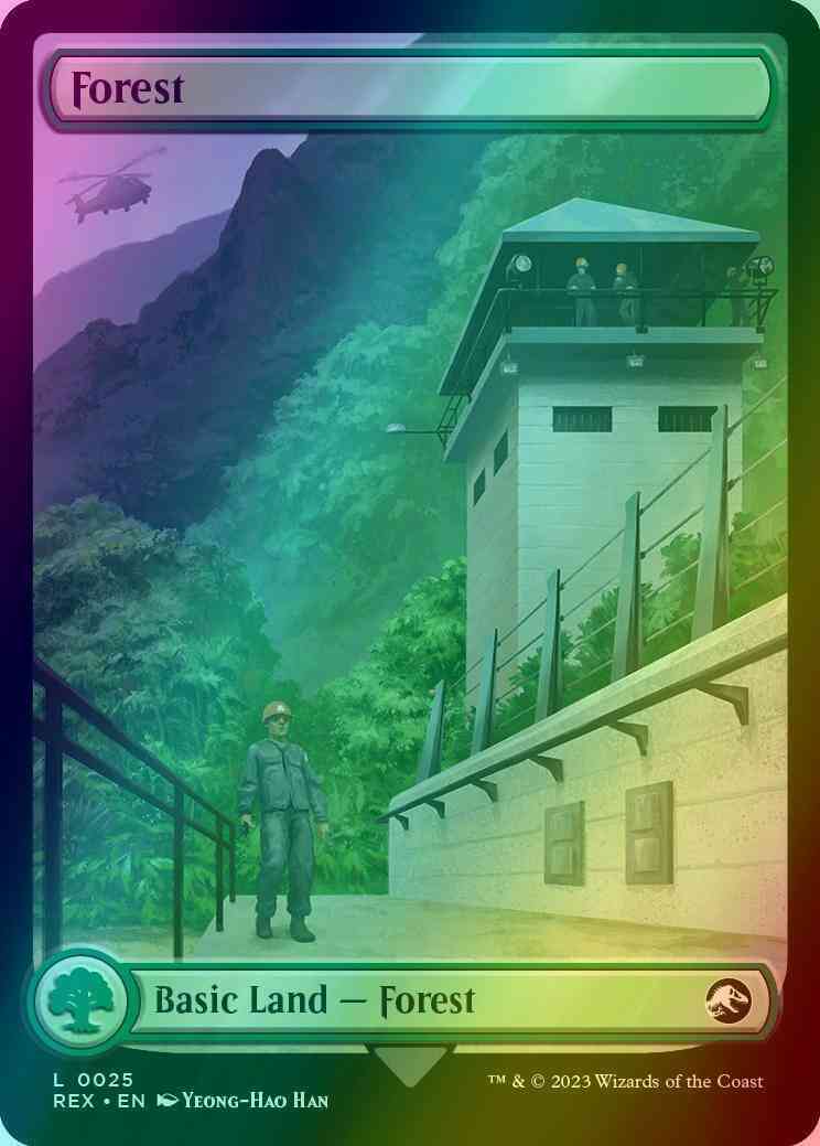 Forest // Forest [25] [Full Art] [Universes Beyond: Jurassic World Collection] [Foil]