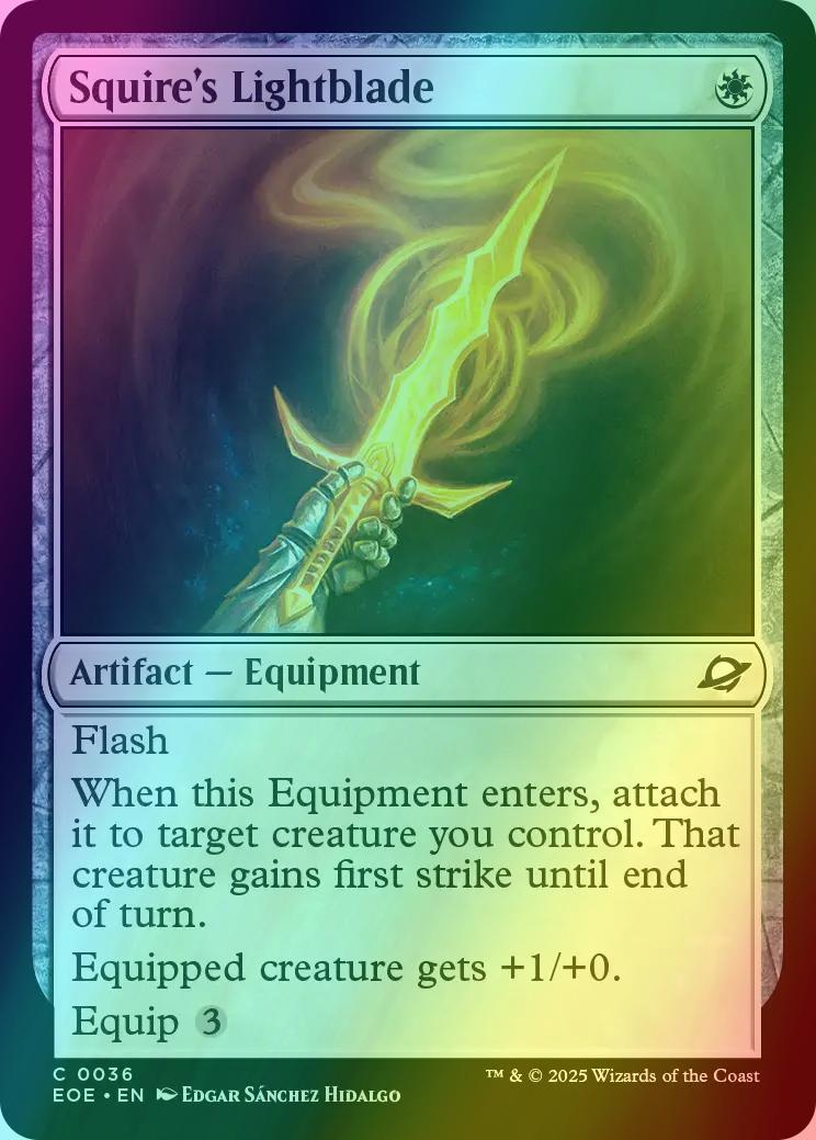 Squire's Lightblade [36] [Edge of Eternities] [Foil]