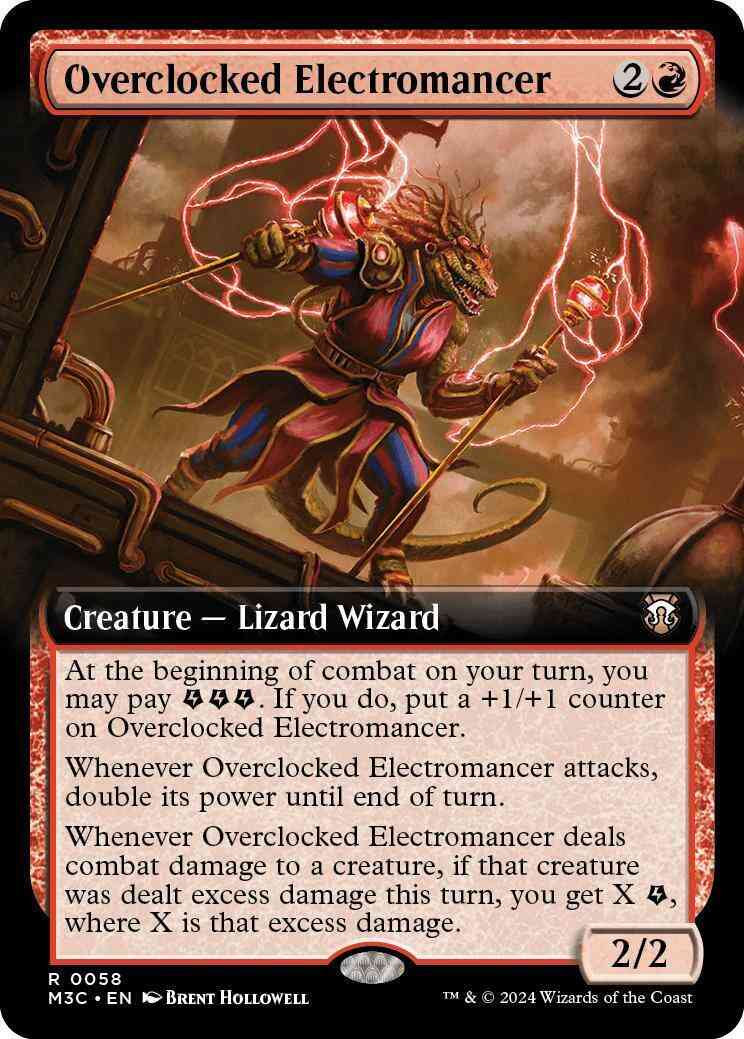 Overclocked Electromancer [58] [Extended Art] [Modern Horizons 3: Commander] [Non-Foil]