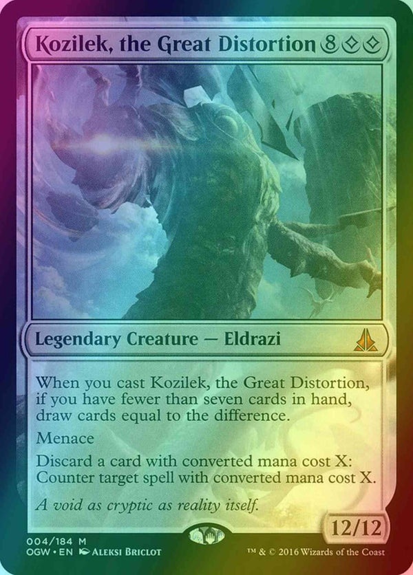 Kozilek, the Great Distortion [4] [Oath of the Gatewatch] [Foil]