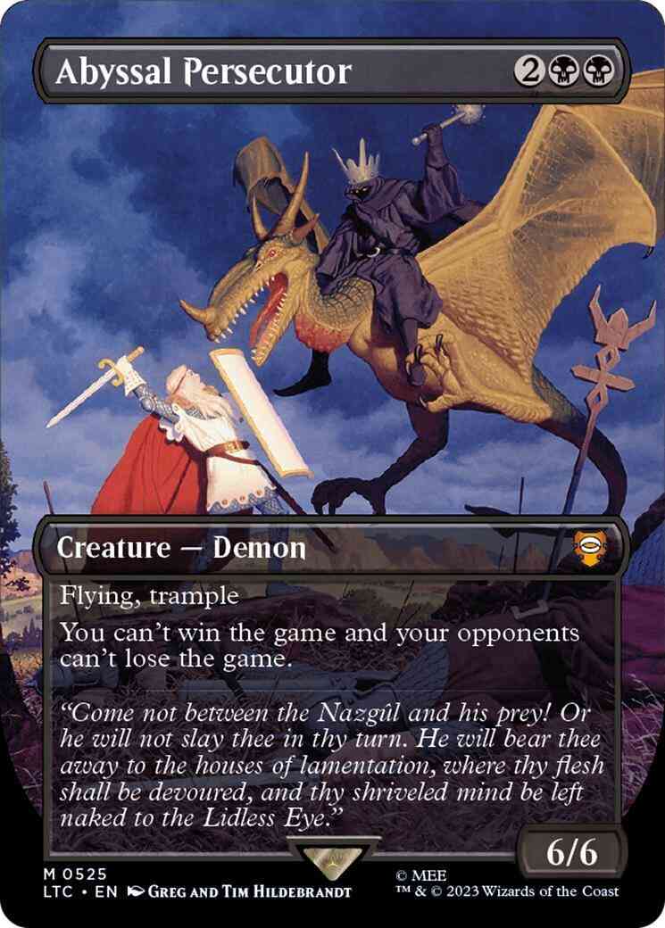 Abyssal Persecutor [525] [Borderless] [The Lord of the Rings: Tales of Middle-earth: Commander] [Non-Foil]