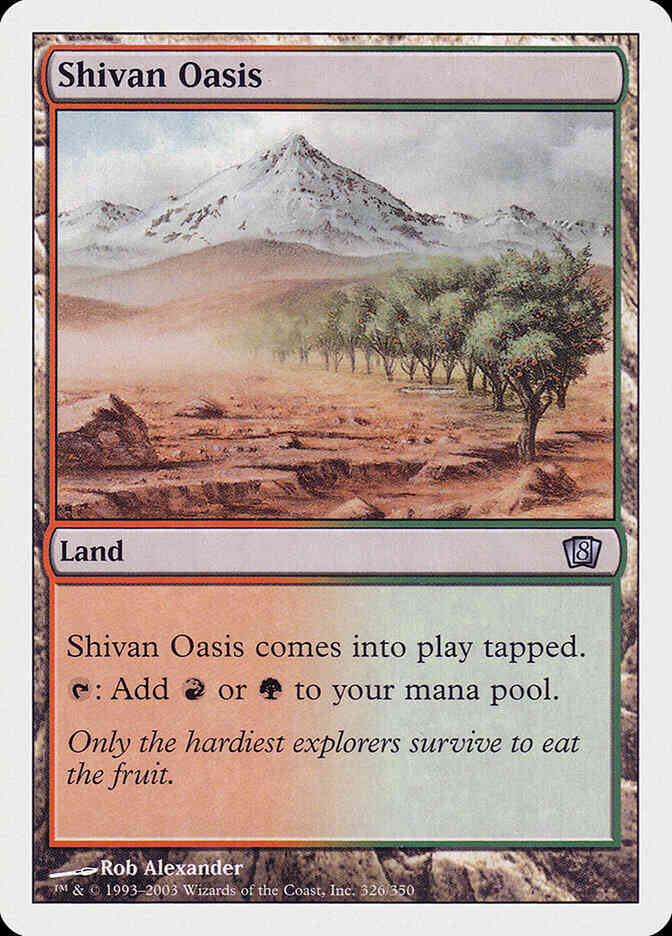 Shivan Oasis [326] [Eighth Edition] [Non-Foil]