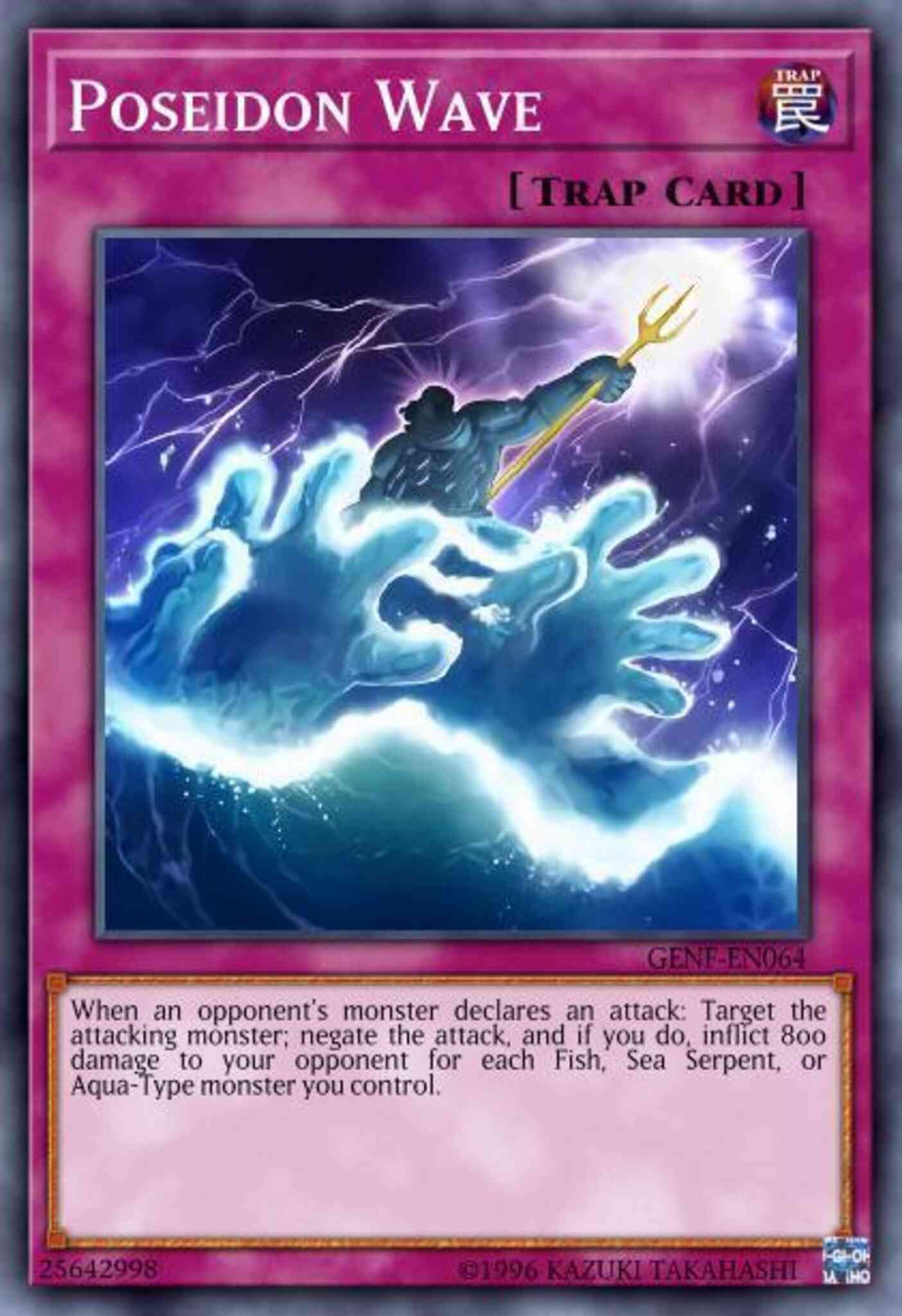 Poseidon Wave - BP03-EN223 - Shatterfoil Rare - 1st Edition