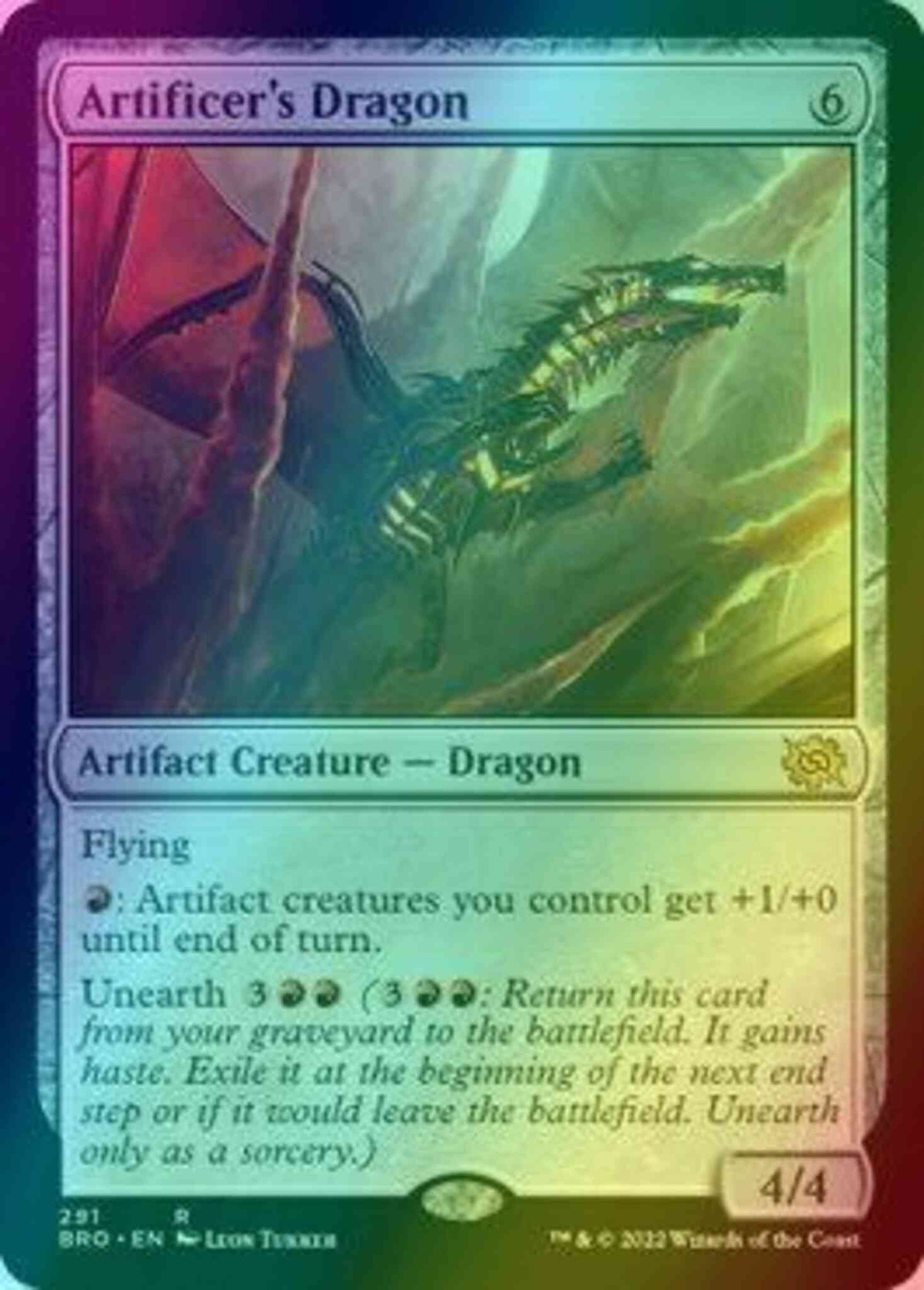 Artificer's Dragon [291] [Jumpstart Exclusive] [The Brothers' War] [Foil]