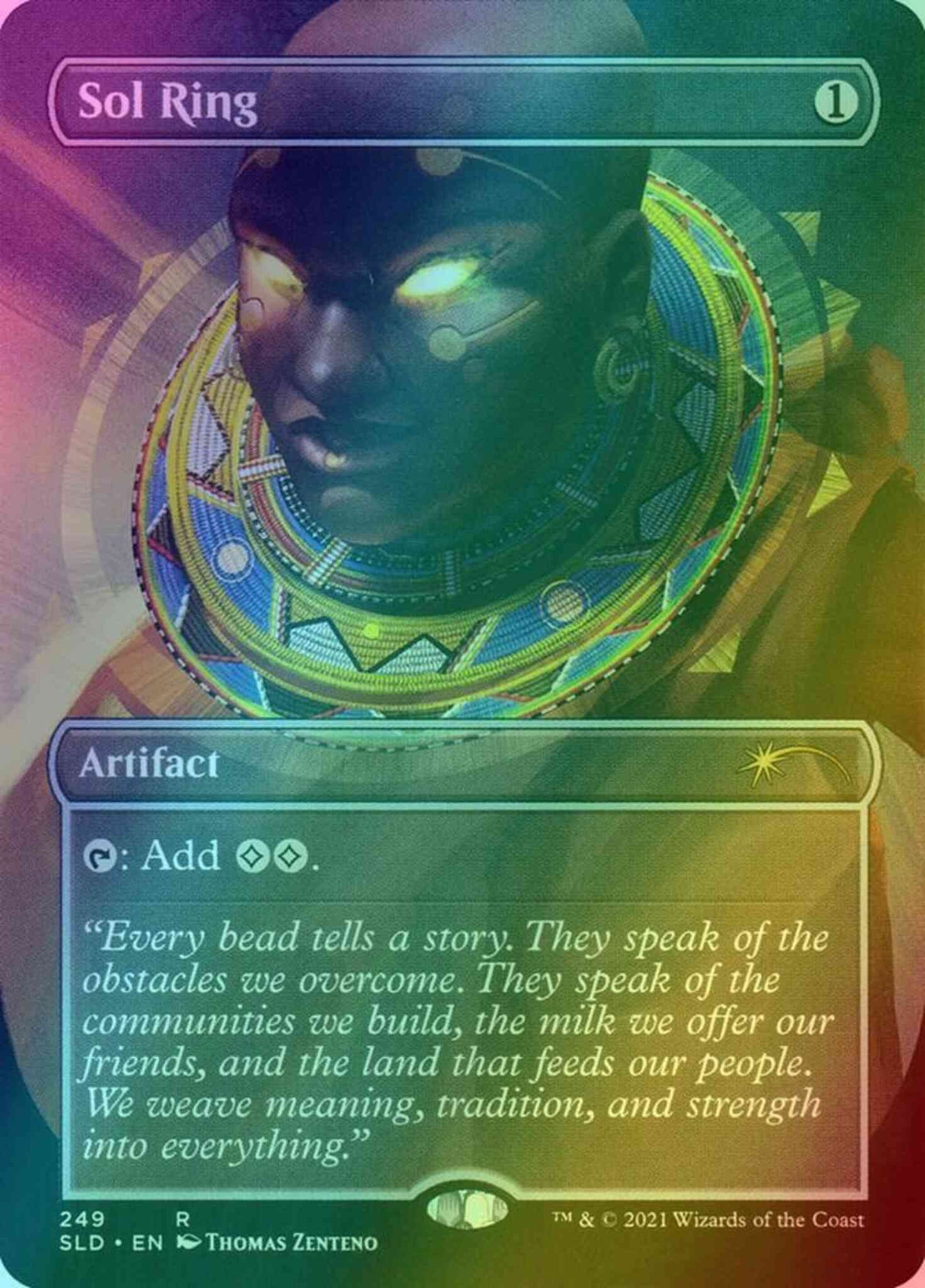 Sol Ring [0249] [Borderless] [Black is Magic] [Secret Lair Drop] [Foil]
