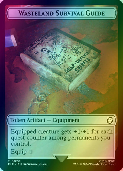 Radiation Token (22) // Wasteland Survival Guide Token (20) [Fallout: Tokens] [Foil]