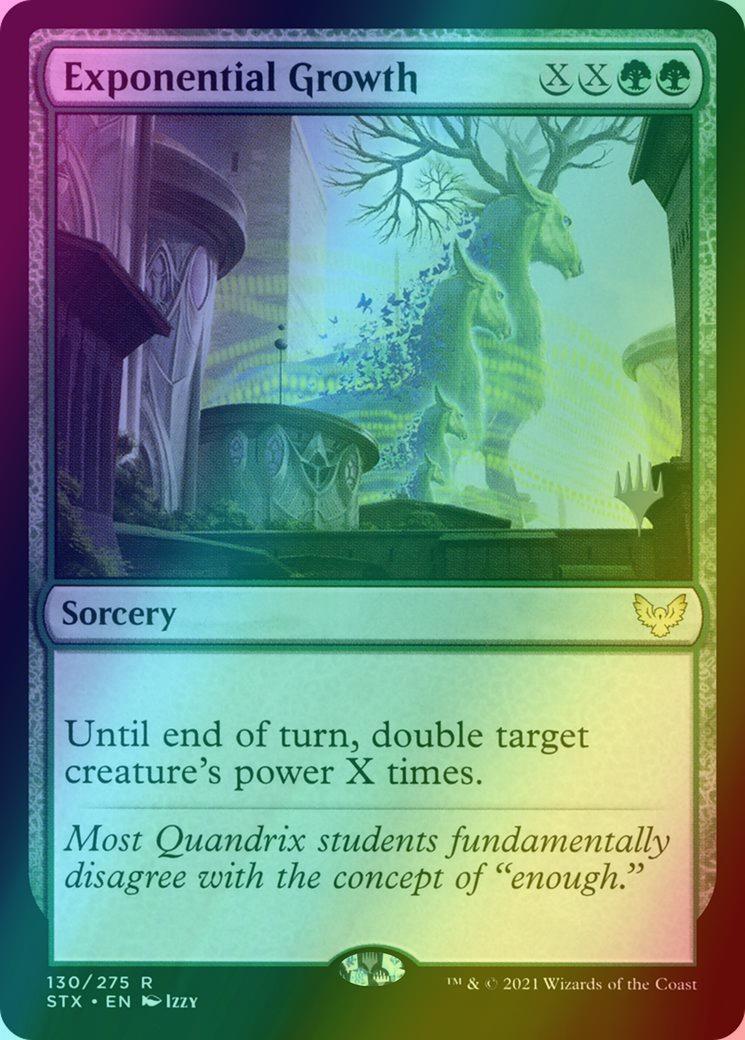 Exponential Growth [Promo Pack] [130p] [Strixhaven: School of Mages Promos] [Foil]