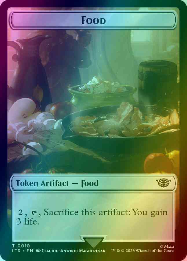 Food Token (10) // Tentacle Token (04) [The Lord of the Rings: Tales of Middle-earth: Tokens] [Foil]
