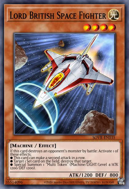 Lord British Space Fighter - SOVR-EN035 - Rare - 1st Edition