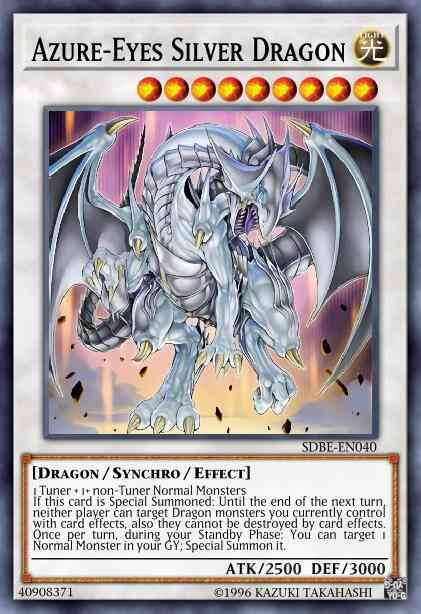 Azure-Eyes Silver Dragon - SDBE-EN040 - Ultra Rare - 1st Edition