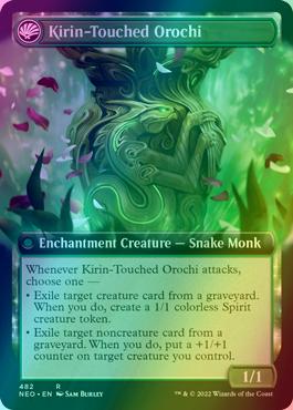 Teachings of the Kirin // Kirin-Touched Orochi [482] [Extended Art] [Kamigawa: Neon Dynasty] [Foil]