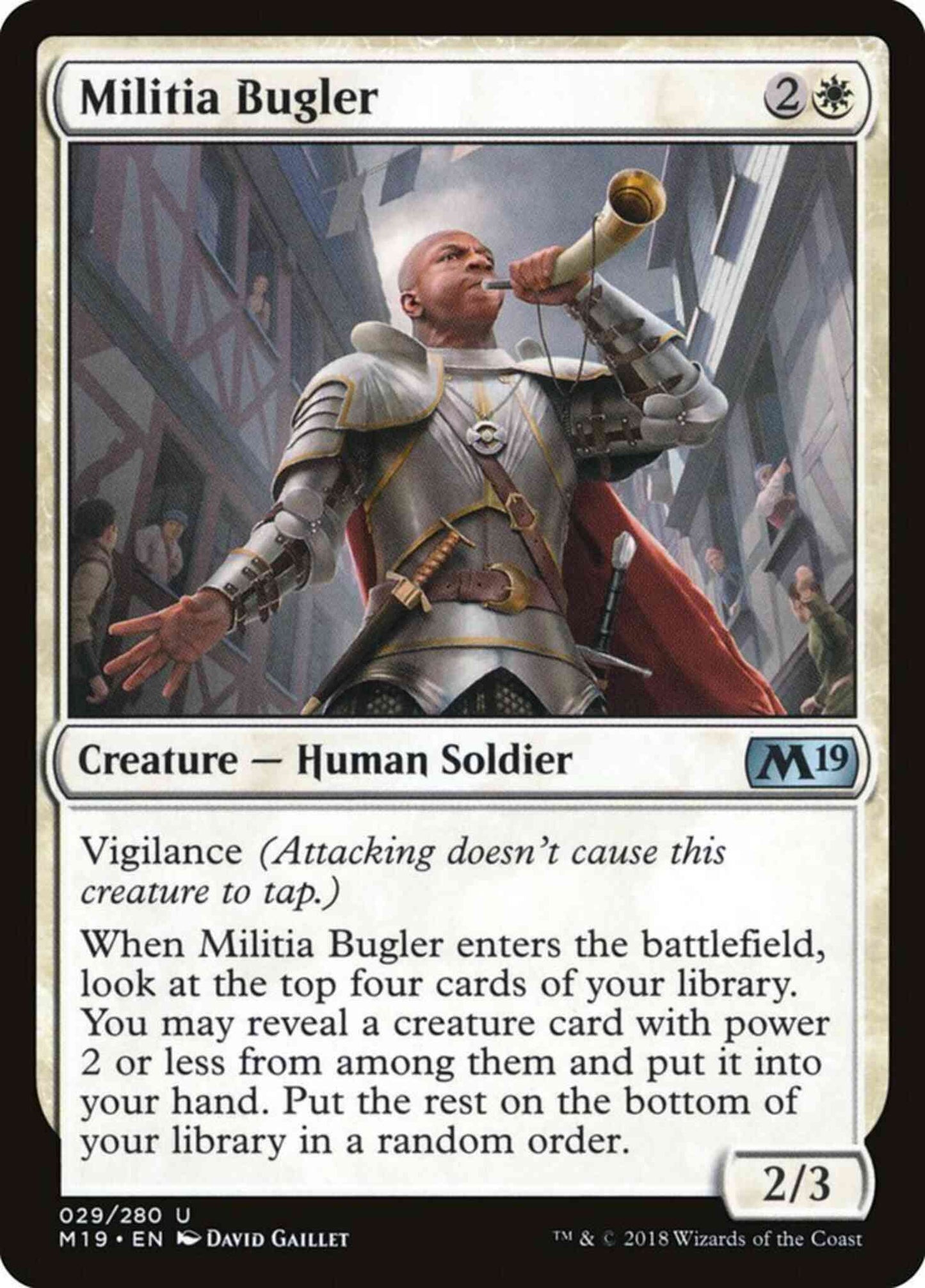 Militia Bugler [29] [Core Set 2019] [Non-Foil]