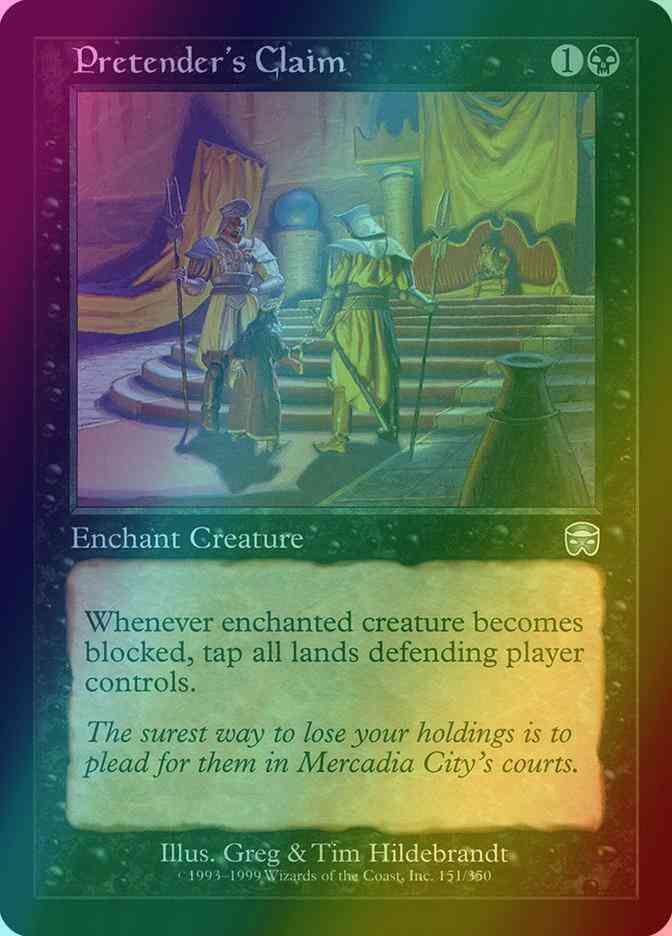 Pretender's Claim [151] [Mercadian Masques] [Foil]