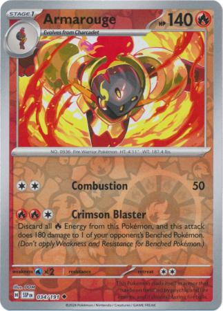 Armarouge - 034/191 - Uncommon [sv08-034] [Reverse Holo]