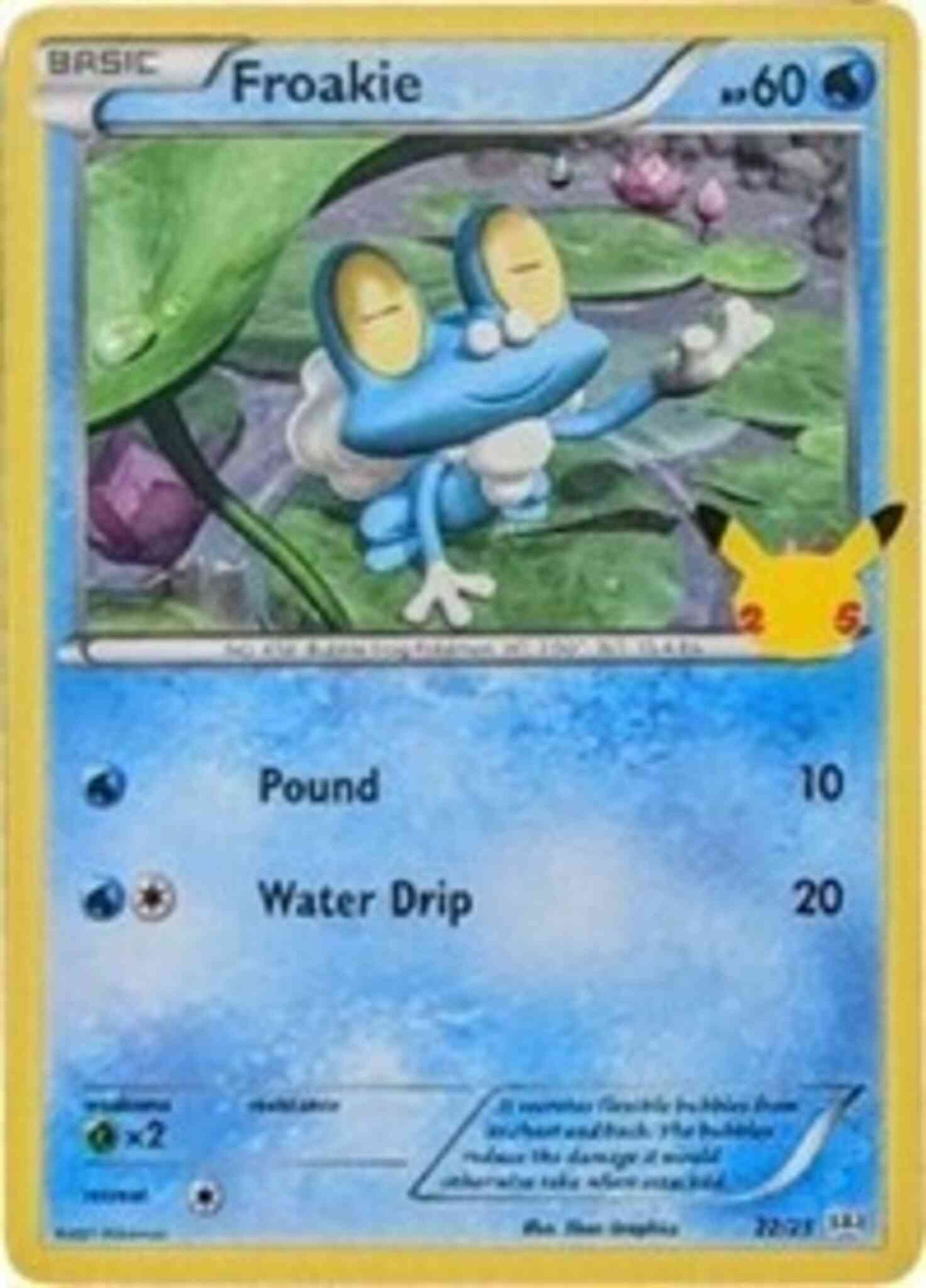 Froakie - McDonald's 25th Anniversary - 22/25 - Promo [mcd21-22] [Holo]