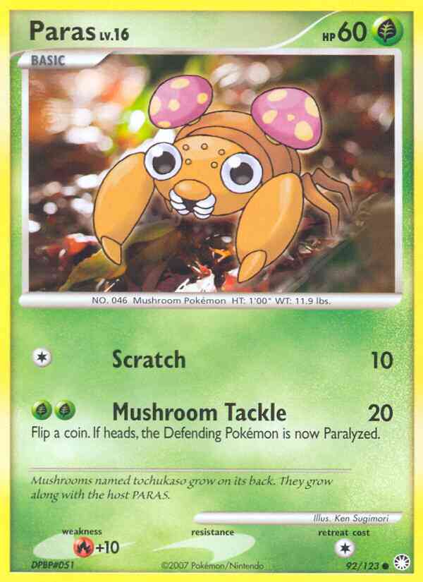 Paras - 92/123 - Common [dp2-92] [Reverse Holo]
