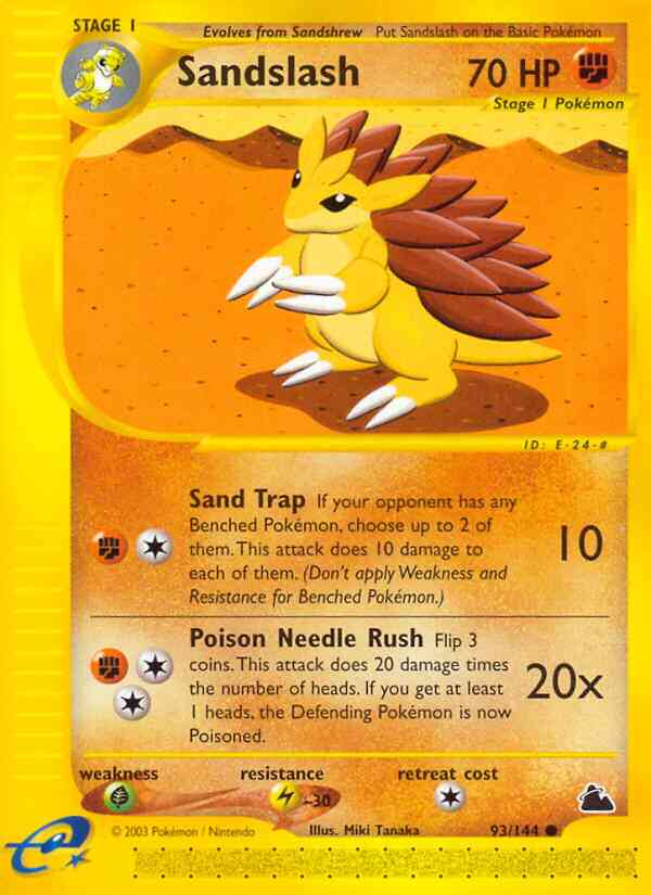 Sandslash - 93/144 - Common [ecard3-93] [Non-Holo]