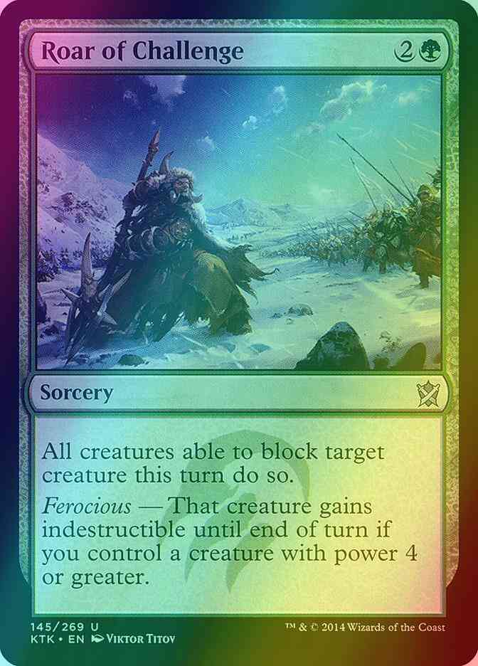 Roar of Challenge [145] [Khans Of Tarkir] [Foil]