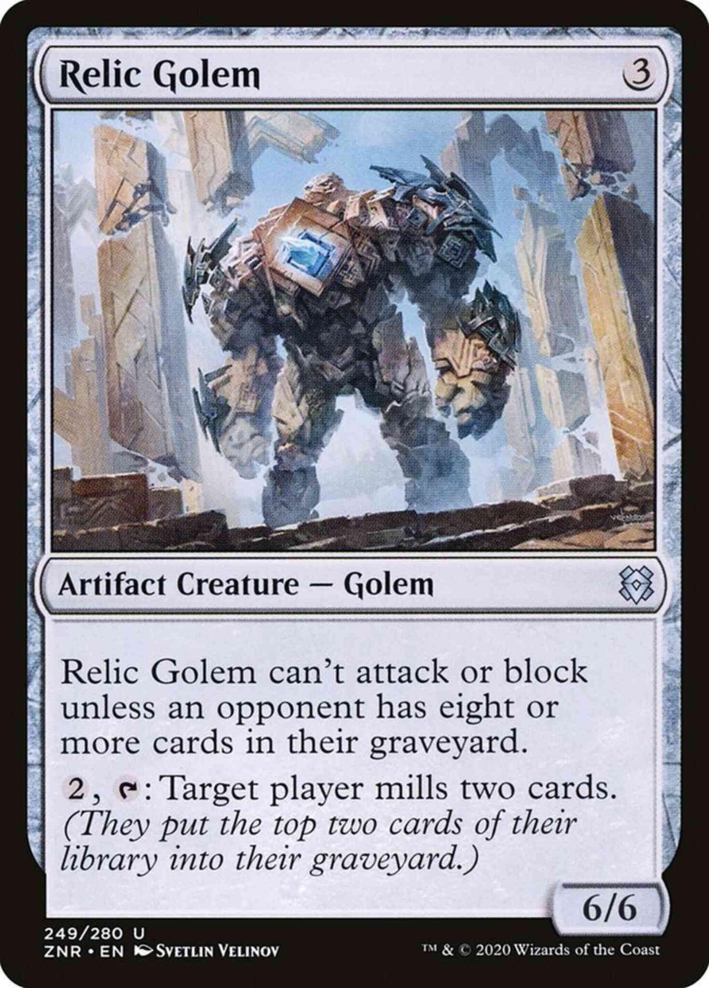 Relic Golem [249] [Zendikar Rising] [Non-Foil]