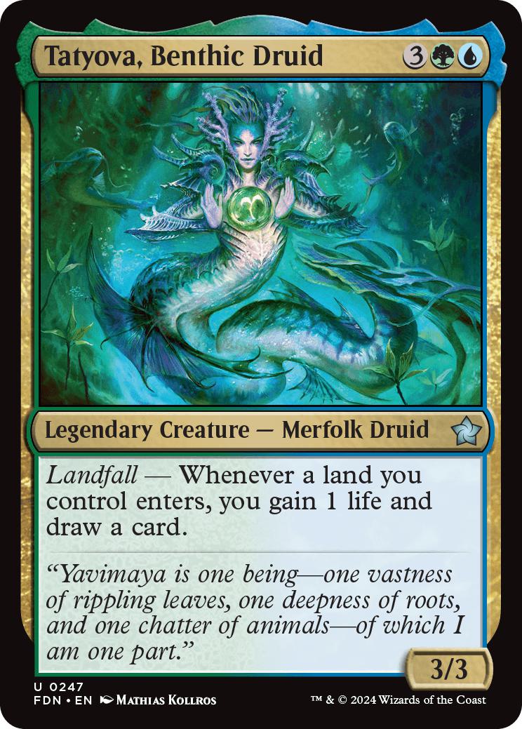 Tatyova, Benthic Druid [247] [Foundations] [Non-Foil]