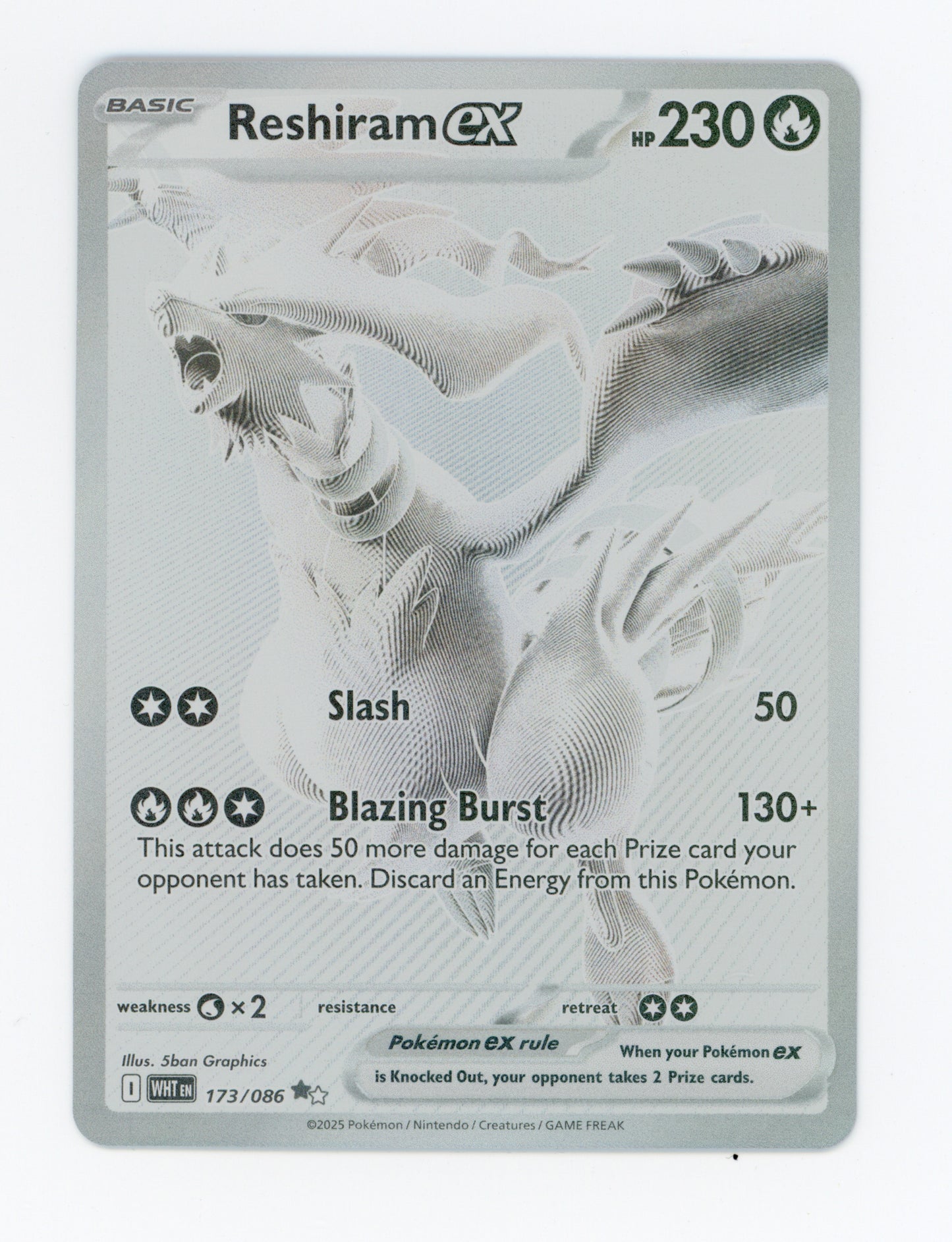 Reshiram ex — Black White Rare — ID 18981