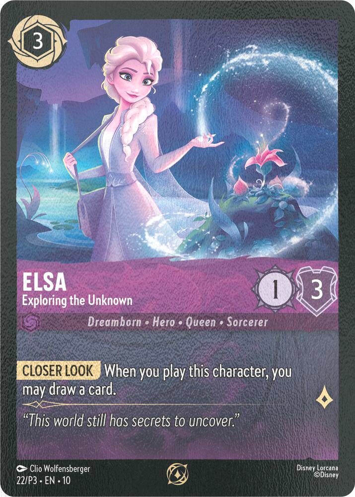 Elsa - Exploring the Unknown - 22/P3 [Disney Lorcana Promo Cards] [Cold Foil]