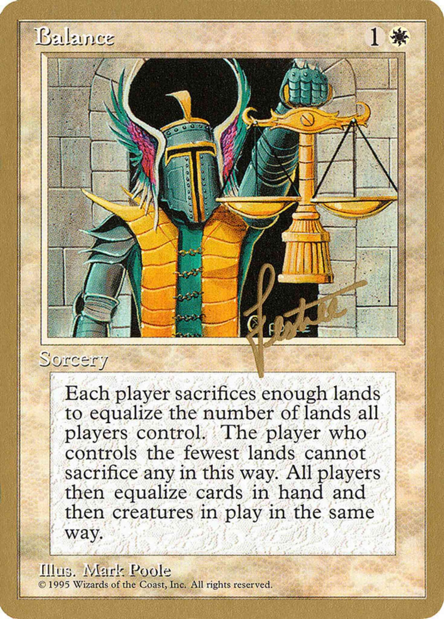 Balance [bl6] [Bertrand Lestree] [Pro Tour Collector Set] [Non-Foil]