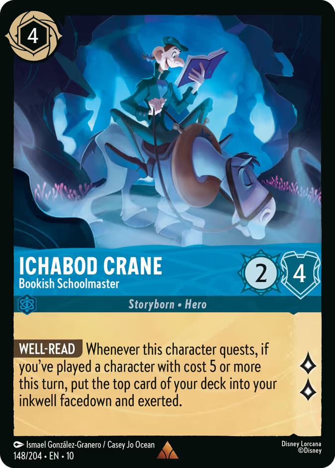 Ichabod Crane - Bookish Schoolmaster - 148/204 [Whispers in the Well] [Non-Foil]