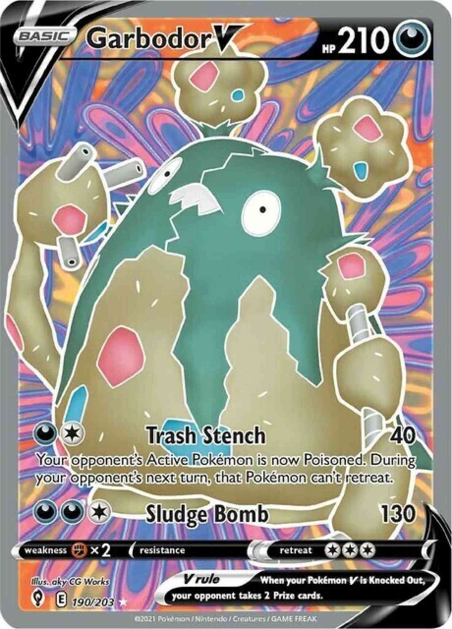 Garbodor V - 190/203 - Rare Ultra [swsh7-190] [Ultra]